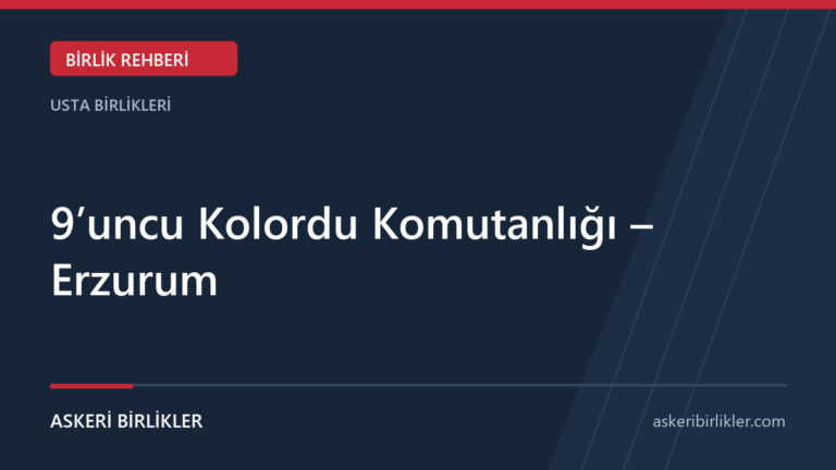 Askeri Birlikler | Askeri Bilgi Paylaşım Platformu Askeri Birlikler | Askeri Bilgi Paylaşım Platformu