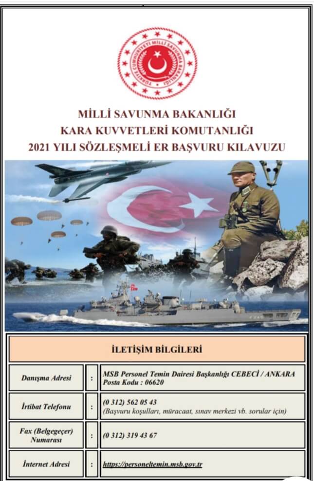 2021 Sözleşmeli Er Başvuru Kılavuzu: Arşiv