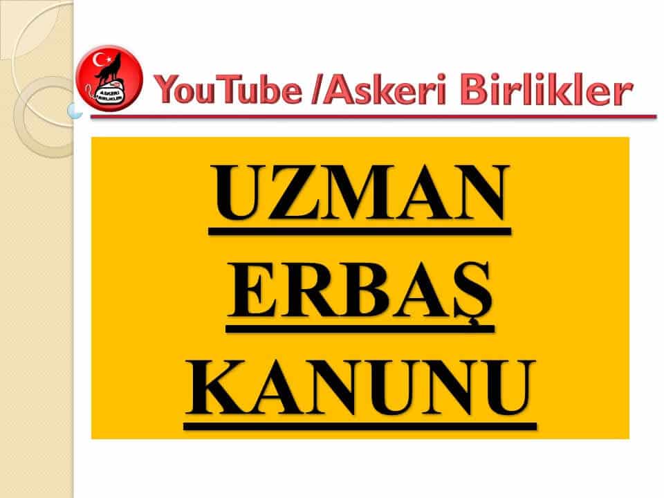 TSK Uzman Erbaş Kanunu