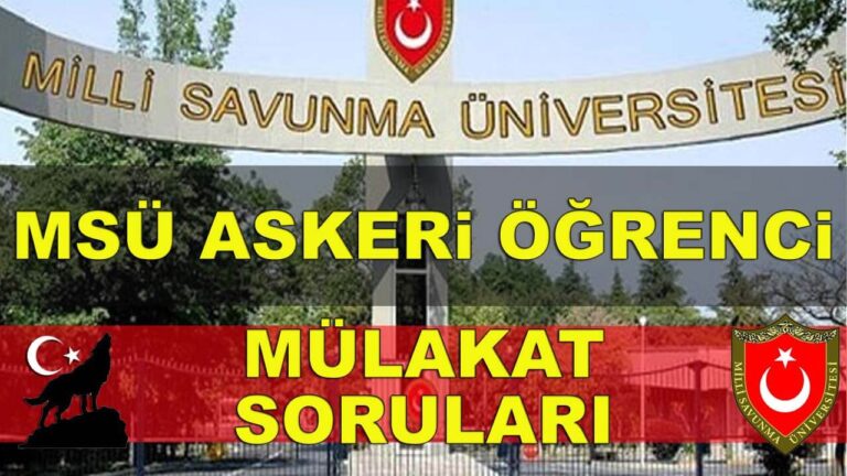 MSÜ Mülakat Soruları: Örnekler ve Hazırlık Rehberi