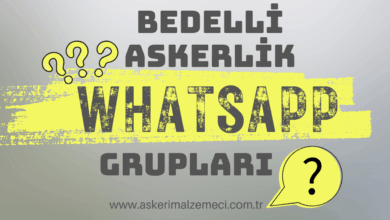 Bedelli Askerlik Whatsapp Grupları