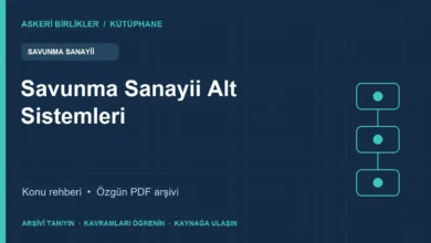 Savunma Sanayii Alt Sistemleri rehberi ve PDF broşür kapağı
