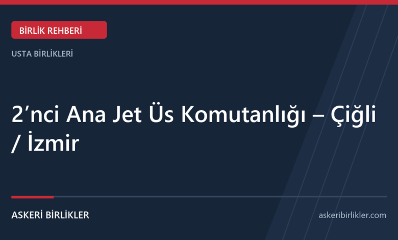 2’nci Ana Jet Üs Komutanlığı – Çiğli / İzmir 3’üncü Hudut Tugay Komutanlığı – Akçakale / Şanlıurfa rehber kapağı