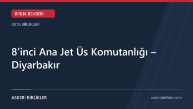 8’inci Ana Jet Üs Komutanlığı – Diyarbakır rehber kapağı