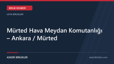 Mürted Hava Meydan Komutanlığı – Ankara / Mürted rehber kapağı