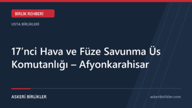 17’nci Hava ve Füze Savunma Üs Komutanlığı – Afyonkarahisar rehber kapağı
