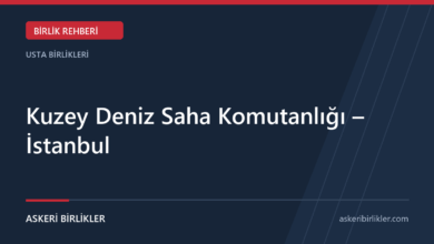 Kuzey Deniz Saha Komutanlığı – İstanbul rehber kapağı