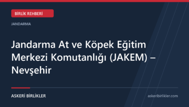 Jandarma At ve Köpek Eğitim Merkezi Komutanlığı (JAKEM) – Nevşehir rehber kapağı