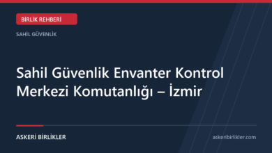 Sahil Güvenlik Envanter Kontrol Merkezi Komutanlığı – İzmir Sahil Güvenlik Envanter Kontrol Merkezi Komutanlığı – İzmir rehber kapağı