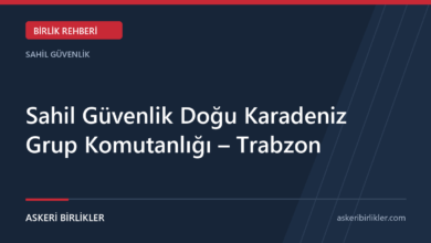 Sahil Güvenlik Doğu Karadeniz Grup Komutanlığı – Trabzon rehber kapağı