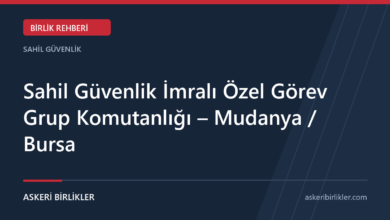 Sahil Güvenlik İmralı Özel Görev Grup Komutanlığı – Mudanya / Bursa Sahil Güvenlik İmralı Özel Görev Grup Komutanlığı – Mudanya / Bursa rehber kapağı