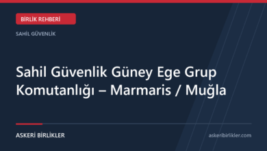 Sahil Güvenlik Güney Ege Grup Komutanlığı – Marmaris / Muğla rehber kapağı