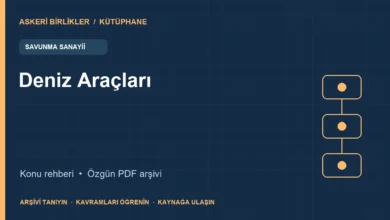 Deniz Araçları rehberi ve PDF broşür kapağı