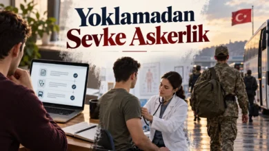 Yoklama sağlık muayenesi ve sevk aşamalarını gösteren kolaj