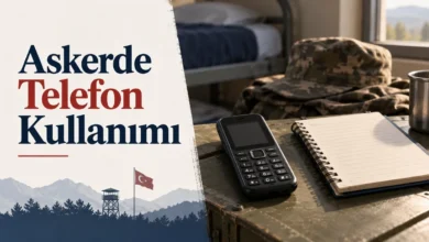 Birliğe hazırlık için basit tuşlu telefon ve not defteri